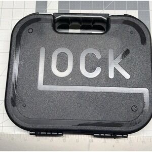 Preowned GLOCK Black Hard Gun Case 10.5"x8.5" Includes Lock, Brush And Manual